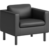 HON Parkwyn Club Chair - 33" x 26.8"29" - Material: Polyurethane - Finish: Black