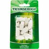 Ticonderoga Pencil Cap Erasers - White - Wedge - Vinyl - 25 / Pack - Latex-free, Non-toxic, Smudge-free
