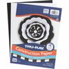 Tru-Ray Construction Paper - Art Project, Craft Project - 9"Width x 12"Length - 144 Sheet - Black, White - Sulphite, Fiber, Paper