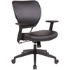 Office Star 5500 Dillon Back & Seat Managers Chair - Black Vinyl Seat - Black Vinyl Back - 5-star Base - Armrest - 1 Each