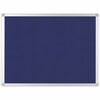 MasterVision Ayda Fabric Bulletin Board - 18" x 24" - 18" Height x 24" Width - Blue Felt, Fabric Surface - Self-healing, Durable, Resilient - Aluminum