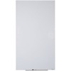 Quartet InvisaMount Vertical Glass Dry-Erase Board - 28x50 - 50" (4.2 ft) Width x 28" (2.3 ft) Height - White Glass Surface - Rectangle - Vertical - M