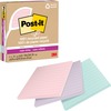 Post-it&reg; Super Sticky Adhesive Note - 210 - 4" x 4" - Square - 70 Sheets per Pad - Assorted Wanderlust Pastel - Removable, Repositionable, Recycla