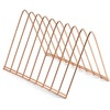 Officemate Triangle Wire Sorter, Rose Gold - 7" Height x 7" Width x 11" DepthDesktop - Sturdy - Rose Gold - Steel Wire - 1 Each