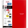 Five Star Wirebound Notebook - 1 Subject(s) - 100 Pages - Wire Bound - College Ruled - Letter - 8 1/2" x 11" - Red Cover - Double Sided Sheet, Durable
