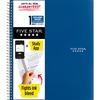 Five Star Wirebound Notebook - 1 Subject(s) - 100 Pages - Wire Bound - College Ruled - Letter - 8 1/2" x 11" - Blue Cover - Double Sided Sheet, Durabl