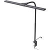 Data Accessories Company Clamp-On LED Desk Lamp - 20" Height - 18" Width - LED Bulb - Flexible Neck, Gooseneck, Dimmable, Color Changing Mode, Durable