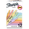 Sharpie SmearGuard Tank Style Highlighters - Wide, Narrow Marker Point - Chisel Marker Point Style - Assorted - 12 / Dozen