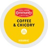 Community&reg; Coffee K-Cup Coffee & Chicory - Compatible with Keurig Brewer, Keurig 2 Brewer - Medium - 24 / Box