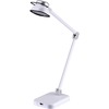 Bostitch Elate Dual Arm LED Desk Lamp - LED Bulb - USB Charging, Adjustable Arm, Adjustable Brightness - Desk Mountable - White - for Desk, Office