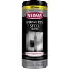 Weiman Stainless Steel Wipes - 30 / Canister - 1 Each - Streak-free, Fingerprint Resistant, Dust Resistant, Dirt Resistant, Pre-moistened, Grease Resi