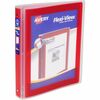 Avery&reg; Flexi-View 3 Ring Binder, 1 Inch Round Rings, 1 Red Binder - 1" Binder Capacity - Letter - 8 1/2" x 11" Sheet Size - 175 Sheet Capacity - R