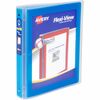 Avery&reg; Flexi-View 3 Ring Binder, 1 Inch Round Rings, 1 Blue Binder - 1" Binder Capacity - Letter - 8 1/2" x 11" Sheet Size - 175 Sheet Capacity - 