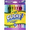 Crayola Clicks Retractable Markers - Bold Marker Point - Retractable - Multi - 1 Pack