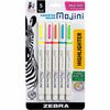 Zebra Pen Mojini Single Ended Highlighters - 4 mm Marker Point Size - Chisel Marker Point StyleWater Based Ink - 5 / Pack