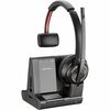 Poly Savi 8210 Single-Ear Wireless Headset - Mono - Wireless - Bluetooth/DECT - 590 ft - 32 Ohm - 20 Hz - 20 kHz - On-ear, Over-the-head - Monaural - 
