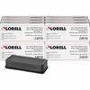 Lorell Dry-Erase Board Erasers - Black - 12 / Box