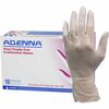 Adenna Vinyl Powder Free Exam Gloves - Medium Size - Polyvinyl Chloride (PVC) - Translucent - Latex-free, Comfortable, Non-sterile - For Examination, 