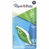 Paper Mate DryLine Grip Correction Tape - 0.20" Width x 27.80 ft LengthGreen, White, Transparent Dispenser - Smooth, Mess-free, Swivel Tip, Ergonomic,