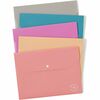 U Brands U-Eco Letter Certificate Holder - 8 1/2" x 11" - 5/8" Expansion - 1 Pocket(s) - Polyethylene, Poly - Assorted - 0% Recycled - 10 / Pack