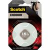 Scotch Mounting Tape - 6.25 ft Length x 0.50" Width - Foam - 1 Roll - White