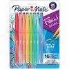 Paper Mate Flair Duo Pens - Medium Pen Point - 0.7 mm Pen Point Size - Assorted - 16 / Pack