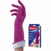O-Cedar Playtex Living Gloves - Chemical, Bacteria Protection - Medium Size - Latex, Neoprene, Nitrile - Pink - Anti-microbial, Reusable, Durable, Com