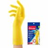 O-Cedar Playtex Handsaver Gloves - Hot Water, Chemical Protection - Large Size - Latex, Nitrile, Neoprene - Yellow - Long Lasting, Durable, Anti-micro
