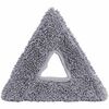 Unger Stingray Glass Washing Pads - 5/Carton - Triangle - Washing, Glass, Cleaning - Dirt Remover, Grime Remover - MicroFiber - Gray