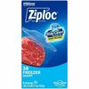 ZiplocÂ&reg; Grip n' Seal Freezer Bags - Medium Size - 1 quart Capacity - 7" Width x 7.43" Length - Textured - Blue - Plastic - 9/Carton - 38 Per Box 