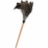 Tatco Feather Duster - 12" Handle Length - 23" Overall Length - Wood Handle - 1 Each - Brown