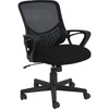 NuSparc Mid-back Mesh Task Chair - Fabric Seat - Mid Back - Black - 1 Each