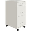 NuSparc Mobile File Cabinet - 14.2" x 18" x 29.5" - 3 x Drawer(s) for File, Box - Letter - Mobility, Locking Drawer, Glide Suspension, 3/4 Drawer Exte