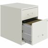 NuSparc File Cabinet - 14.2" x 18" x 19" - 2 x Drawer(s) for File, Box - Letter - Vertical - Locking Drawer, Glide Suspension, Nonporous Surface - Whi