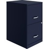 NuSparc File Cabinet - 14.2" x 18" x 24.5" - 2 x Drawer(s) for File - Letter - Vertical - Locking Drawer, Glide Suspension, Nonporous Surface - Blue -