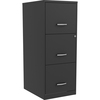 NuSparc Vertical File Cabinet - 14.2" x 18" x 35.5" - 3 x Drawer(s) for File - Letter - Vertical - Cam Lock, Glide Suspension, Anti-tip, Nonporous Sur