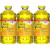 Pine-Sol Multi-Surface Cleaner - For Multi Surface - Concentrate - Liquid - 80 fl oz (2.5 quart) - Lemon Fresh Scent - 3 / Carton - Deodorize, Disinfe