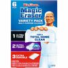 Mr. Clean Magic Eraser Variety Pk - For Multipurpose - Sponge - 6 / Box - Durable, Long Lasting - Blue