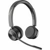 Poly Savi 7220 Office Binaural Wireless Headset - Stereo - Wireless - DECT - 393.7 ft - On-ear - Binaural - Ear-cup - Omni-directional Microphone - No