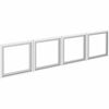 Lorell Wall-Mount Hutch Frosted Glass Door - Finish: Frost - For Hutch, Office