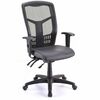 Lorell Executive Antimicrobial High-back Chair - Antimicrobial Vinyl Seat - Black Frame - High Back - 5-star Base - 1 Each