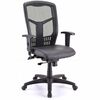 Lorell Executive High-back Swivel Chair - Antimicrobial Vinyl Seat - High Back - 5-star Base - Black - Armrest - 1 Each