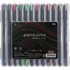 Pen-Tab Gel Pens - 1 mm Pen Point Size - Assorted Gel-based Ink - 25 / Pack