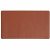 Smead Waterproof Desk Pad - Rectangular - 13.7" Width x 23.60000" Depth - Faux Suede - Vegan Leather - Saddle