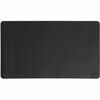 Smead Waterproof Desk Pad - Rectangular - 17" Width x 36" Depth - Faux Suede - Vegan Leather - Charcoal