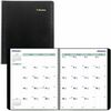 Rediform Plan and Link 16-Month Monthly Planner - Monthly - 16 Month - September - December - 9 1/16" x 11" Sheet Size - Twin Wire - Black - Ruled, Re