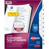 Avery&reg; Ready Index&reg; Table of Content Dividers for Laser and Inkjet Printers, 10 tabs - 10 x Divider(s) - 1-10 - 10 Tab(s)/Set - 8.5" Divider W