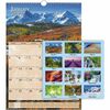 At-A-Glance Scenic Wall Calendar - Medium Size - Julian Dates - Monthly - 12 Month - January 2024 - December 2024 - 1 Month Single Page Layout - 12" x