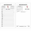 At-A-Glance Loose-Leaf Desk Calendar Refill - Standard Size - Julian Dates - Daily - 12 Month - January - December - 7:00 AM to 5:00 PM - Half-hourly 