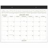 At-A-Glance 2-Color Desk Pad - Standard Size - Monthly - 12 Month - January - December - 1 Month Single Page Layout - 21 3/4" x 17" White Sheet - 3" x